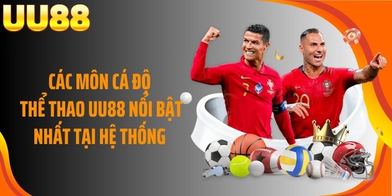 Các môn cá độ thể thao UU88 nổi bật nhất tại hệ thống game